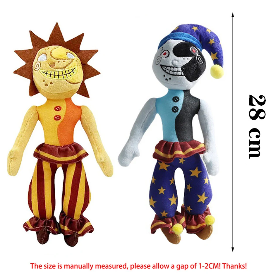 

20-28cm Anime Figure New Sundrop FNAF Final Boss Action Figure Clown Figure Sun Figure Cartoon Character Children's Pillow Gift