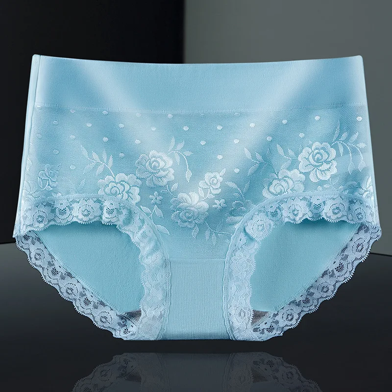 

New Japanese Underwear Ladies Waist Lace Hip Comfortable Breathable Graphene Cotton Crotch Antibacterial