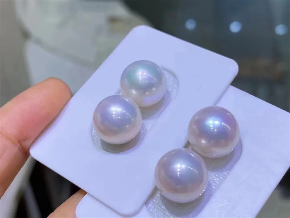 Горячая Распродажа женский подарок 4A натуральный белый неизолированный жемчуг