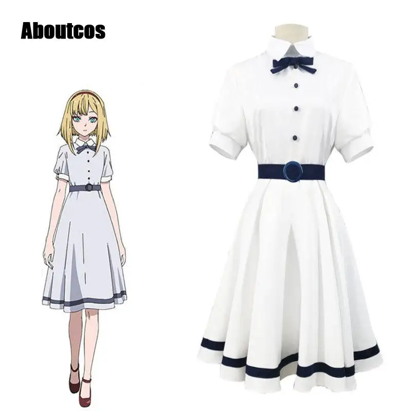 

Aboutcos Anime takt op.Destiny Cozette Cosplay Costume Uniform Halloween Costumes Carnival Fancy Party Cosplay Dress Props Wig