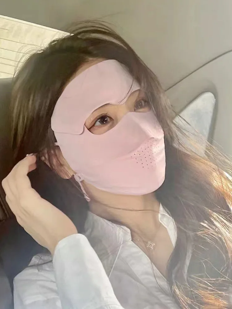 Летняя женская маска для езды на велосипеде открытом воздухе UPF50 + из вискозы