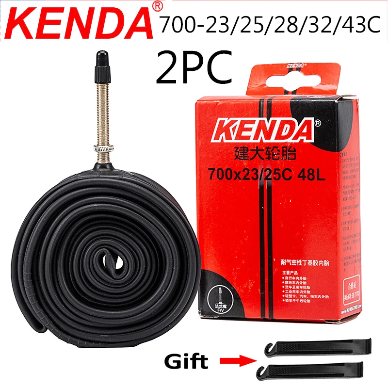 

2PCS KENDA Bicycle Inner Tube 700C 23C 25C 28C 32C 43C Camera Presta Valve Inner Tube Mountain Bike Tubes Tire Chambre Air