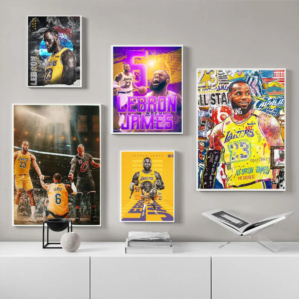 Pop Lebron James Basketball Классический Водонепроницаемый Постер Hd Качество Настенный