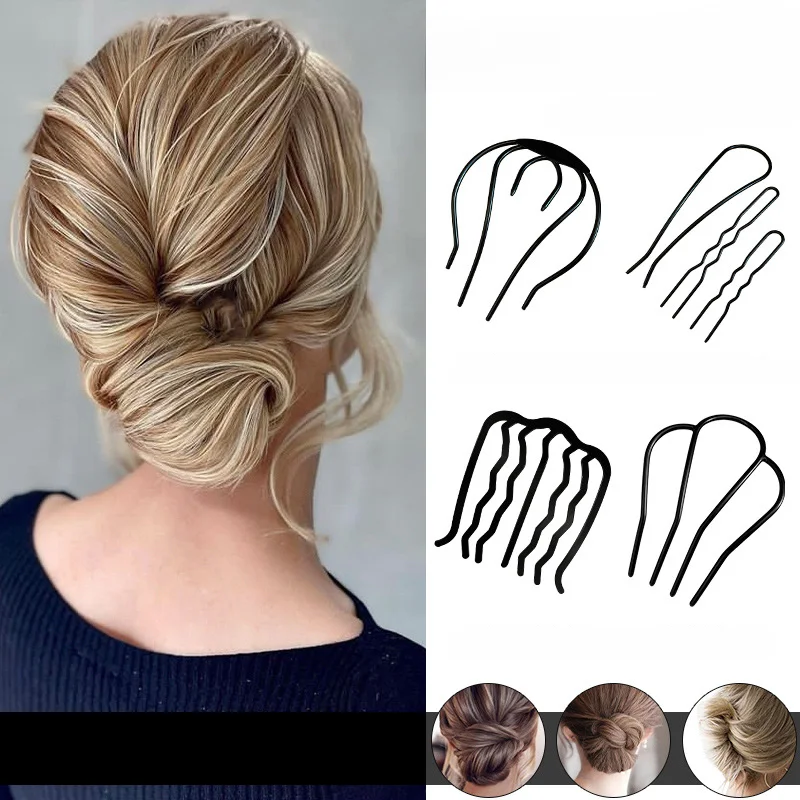 

Корейская вставка, расческа для женщин, плетение, вилка, искусственная палочка, приспособление для пучка, заколки для волос, украшение, «сде...