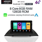 HD 1280*720 360 камера Carplay Android 11,0 8 ГБ + 128 Гб 8 ядер автомобильный dvd-плеер GPS WIFI Bluetooth RDS радио для BMW X3 E83 2004-2012