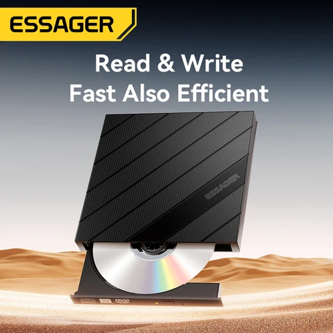 Essager Портативный внешний CD/DVD привод USB 3.0