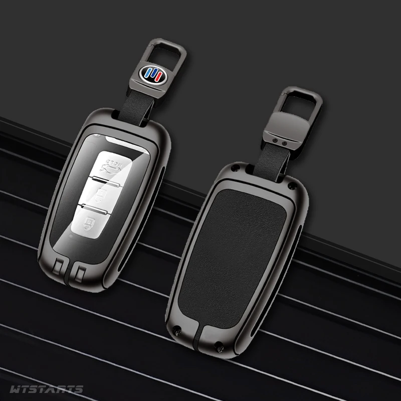 

Zinc Alloy Car Leather Keychain Case Shell For KIA Forte Sportage K2 K5 Forte RIO For Hyundai Sonata Ix35 Interior Accessories