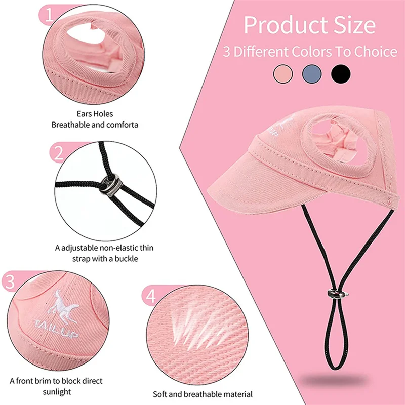 Регулируемая бейсболка для щенков и кошек Спортивная уличная Кепка с