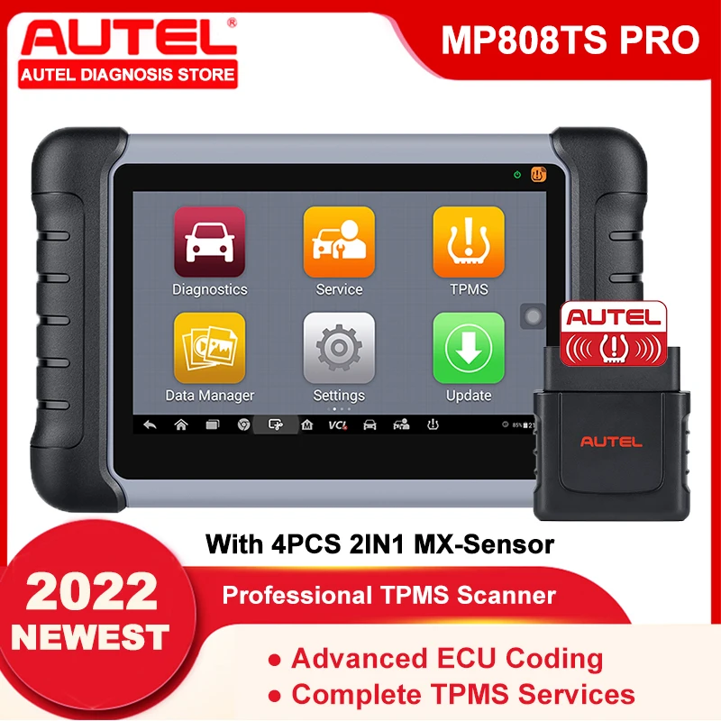 Профессиональный сканер Autel MaxiPRO MP808TS PRO TPMS полный диагностический инструмент для