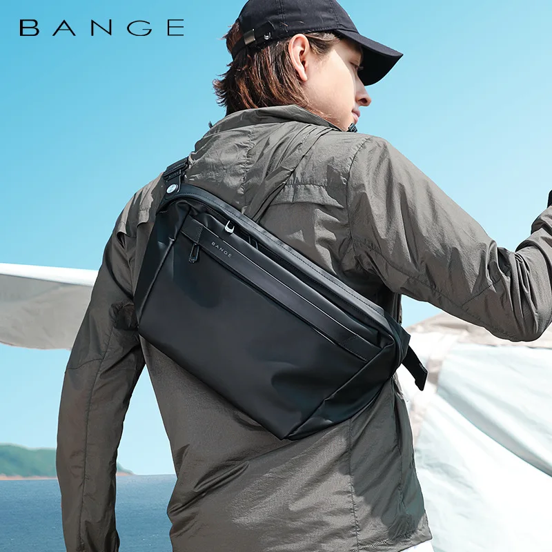 

BANGE NEW Female Crossbody Bag for 11" iPad Short Trip Chest Bag Water Repellent Shoulder Messenger Bag Male For Dual-use