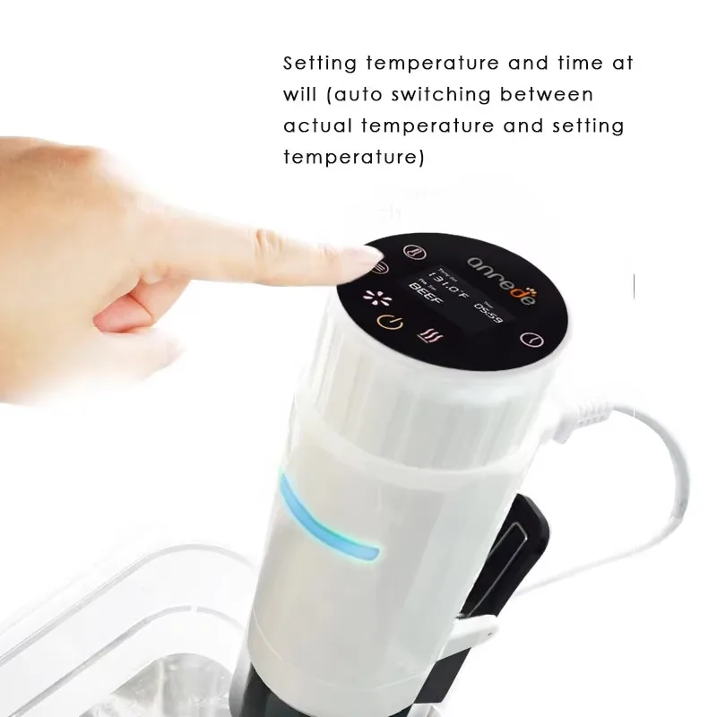 Фото 30-меню программируемая плита Sous Vide, вакуумная машина для медленного приготовления, бытовая техника, мультиварка №4