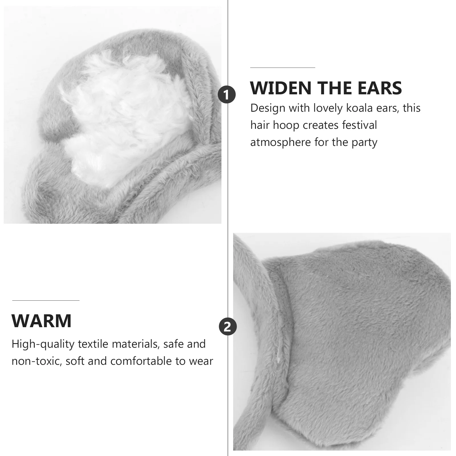 Повязка на голову с коалой обруч для ушей головной убор выпускного вечера милая