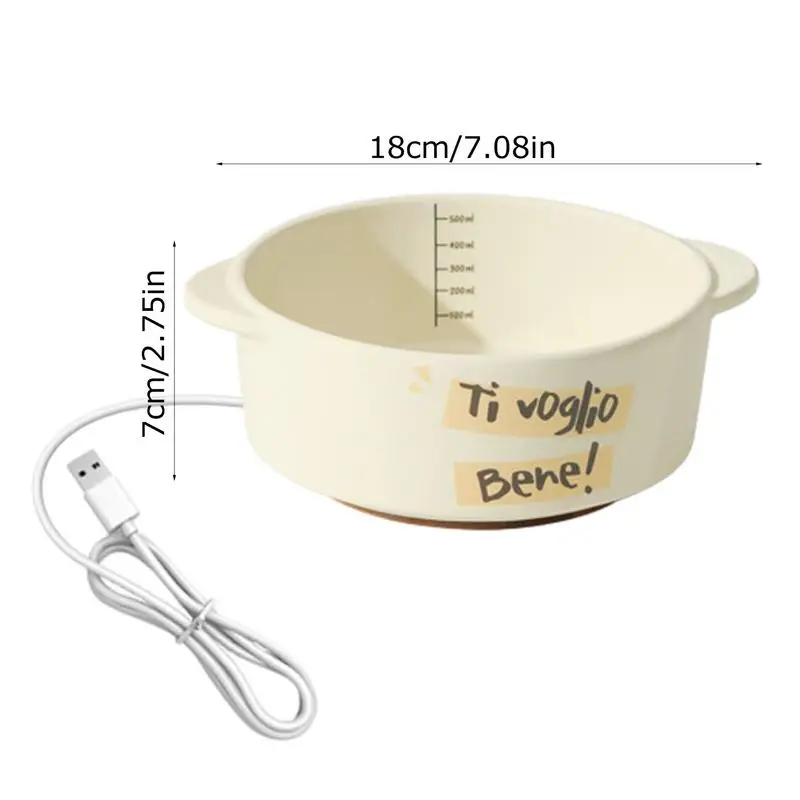 Миска для воды с подогревом домашних животных автоматическая керамическая чаша