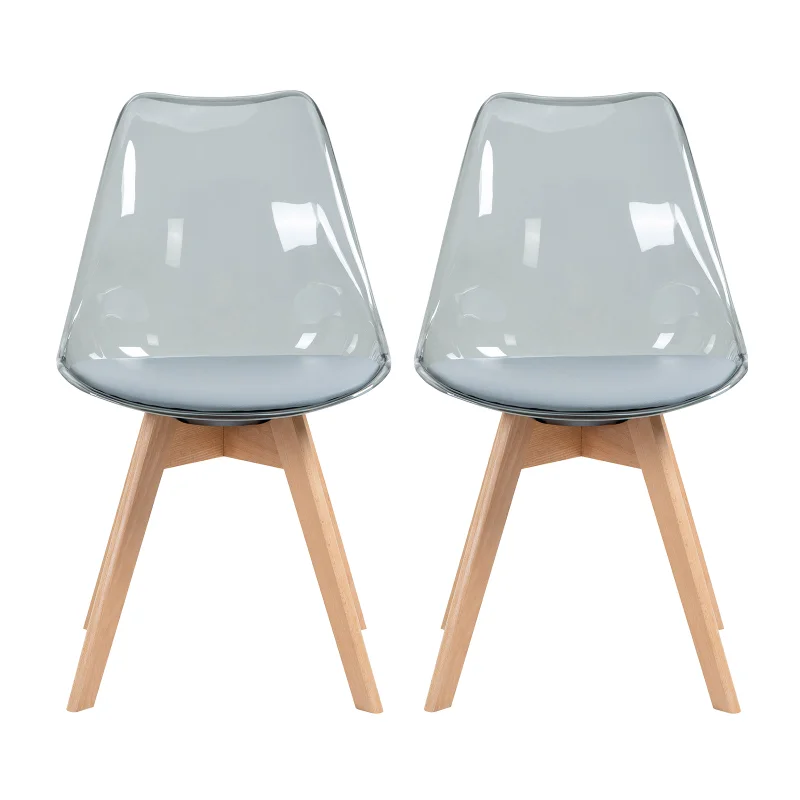 

Modern Shell Lounge Bar Stools Simple Home Back Nordic Dining Chair Business Transparent Plastic Stool Living Room Furniture