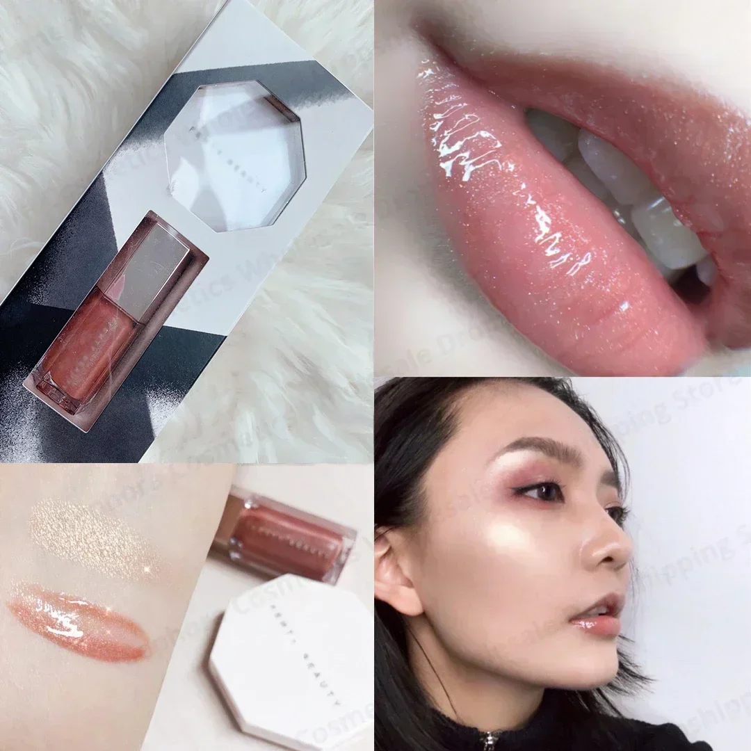 Fenty Beauty Блеск для губ 2 в 1 набор зеркальных увлажняющих блесков тонкий блеск
