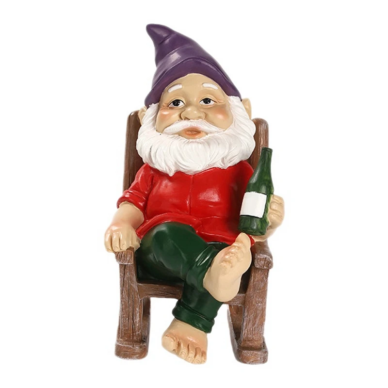 

Funny Resin Figurines Gnome Garden Decoration Statue Outdoor Pastoral Landscape Ornaments Garden Decoration