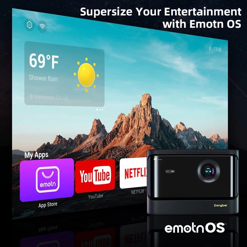 Глобальная версия Dangbei Laser 4K Projector Mars Pro 3840x2160 DLP Video 3D Beamer Android 4 ГБ + 128 MEMC Cinema для