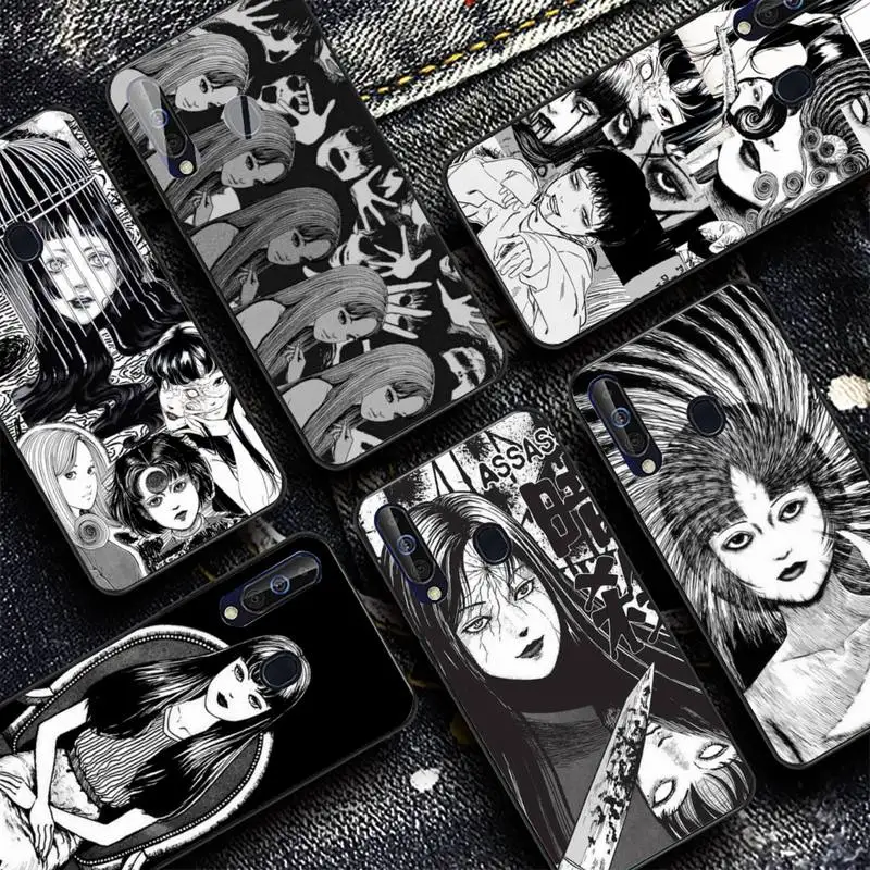 

Japanese Horror Comic Tomie Custom Eyes Pattern Phone Case for Samsung A51 01 50 71 21S 70 31 40 30 10 20 S E 11 91 A7 A8 2018
