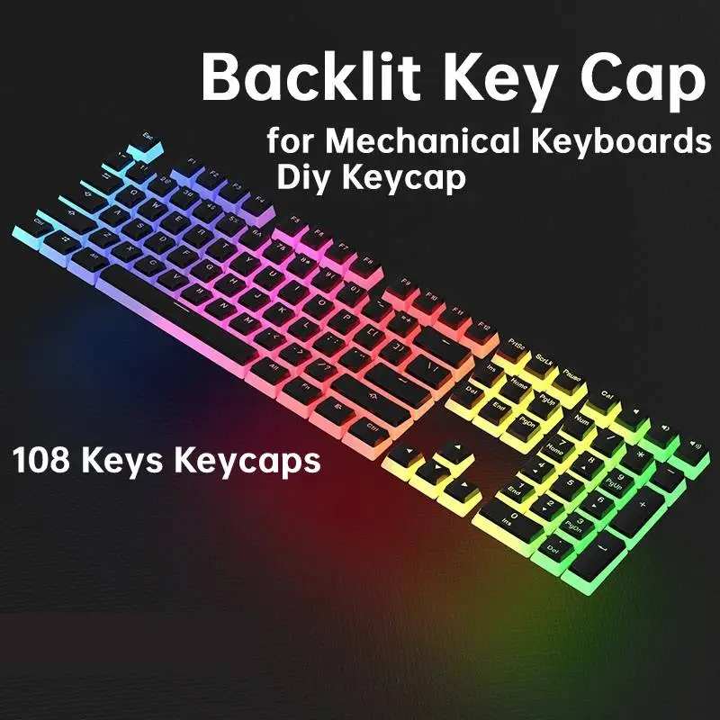 

Backlit Key Cap Game Keycap Translucent Design Frosted PBT Material for Mechanical Keyboards Replacement Keycaps