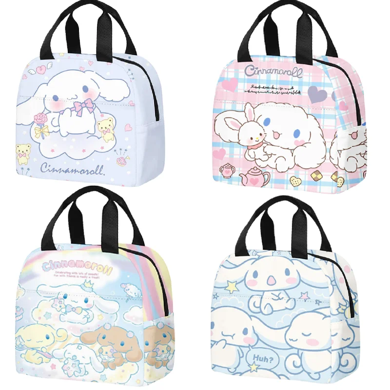 Lunch Box Bag Cartoon Portable Bento Tote Bag Large Capacity