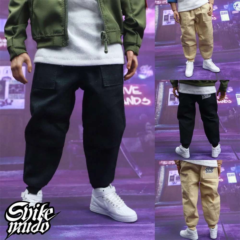 

SKM006 Men's Soldier 1/6 Trendy Guard Sport Pants Multi Pack Harlan Pants Street Loose Print 12 Inch Action Figure DOll