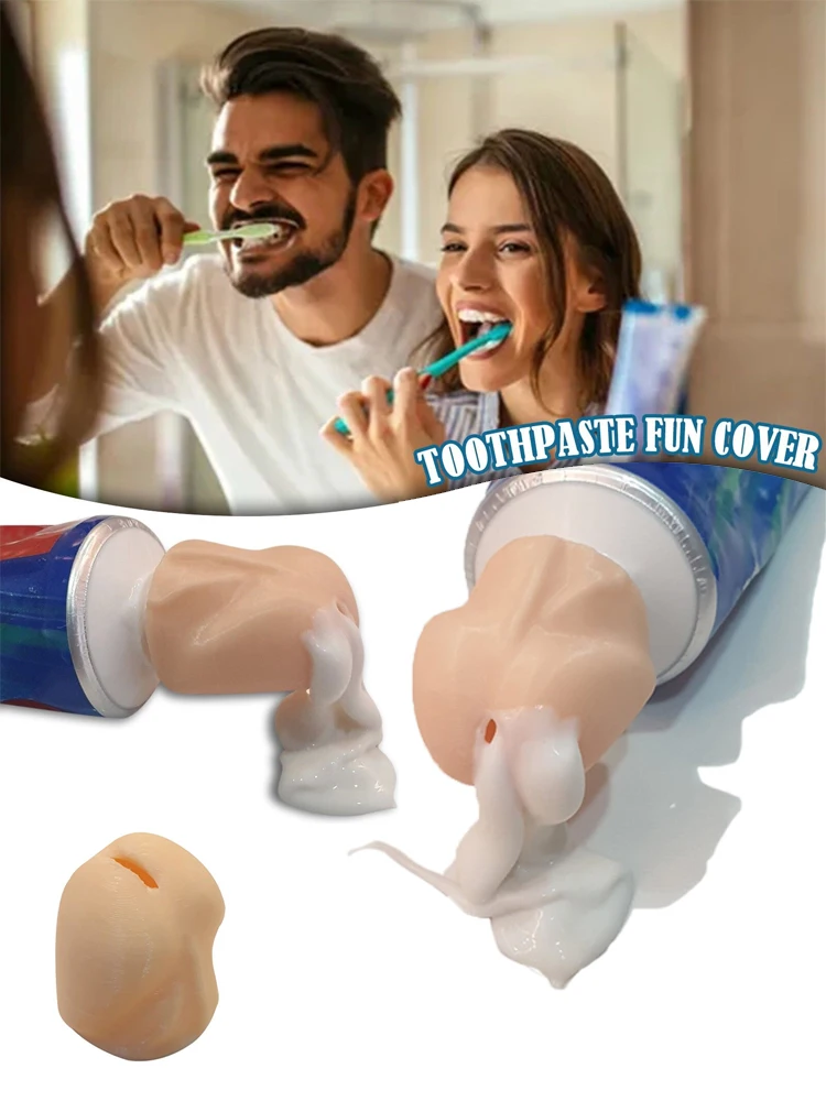 

Tintin Toothpaste Head Creative Personality Toothpaste Head Fun Spoof Toys 3D Printed Funny Tintin Closing Toothpaste Topper New