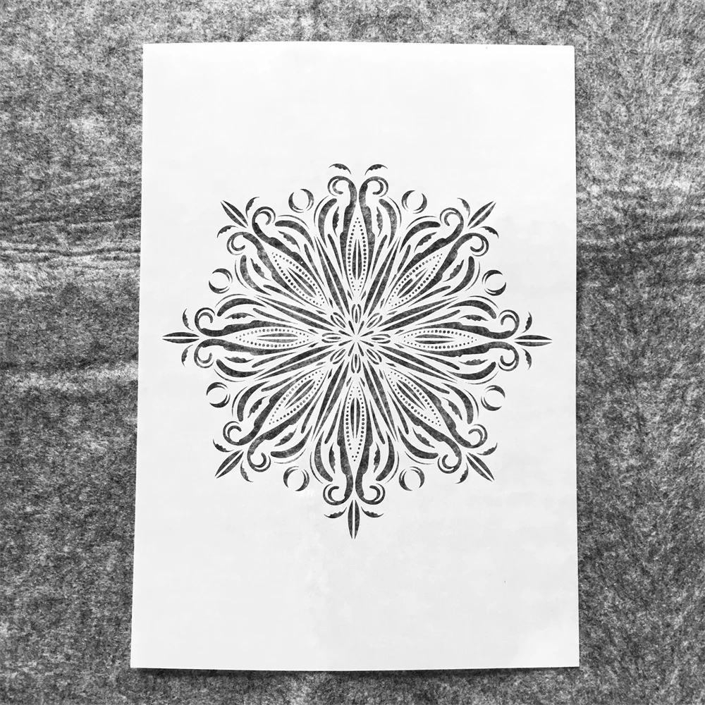 

A4 29cm Mandala Totem Geometry Star DIY Layering Stencils Wall Painting Scrapbook Coloring Embossing Album Decorative Template