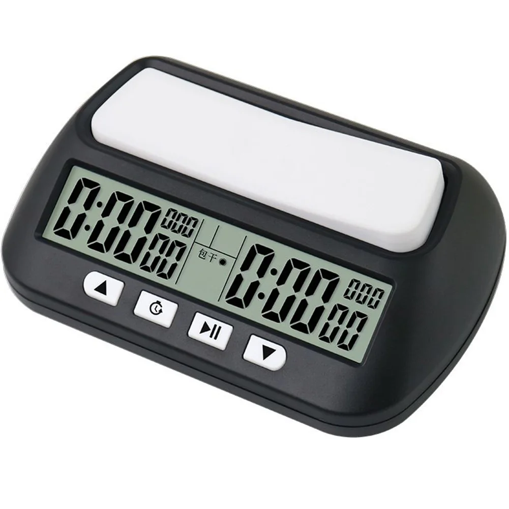 

Portable Chess Clock Count Up Down Timer, ABS Material, Black/Orange Color Options, Ideal for Chess and Other Board Games