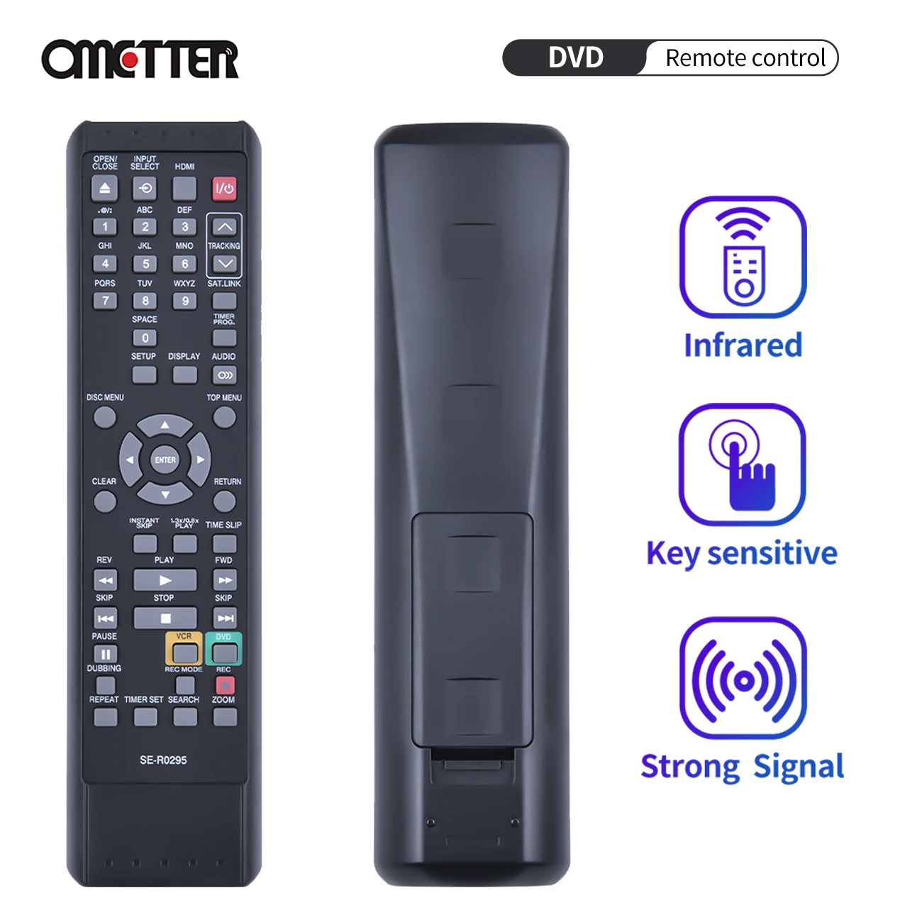 

NEW SE-R0295 For Toshiba DVD Remote Control REC/VCR DVR620 DVR620KU DKVR20KU DKVR60