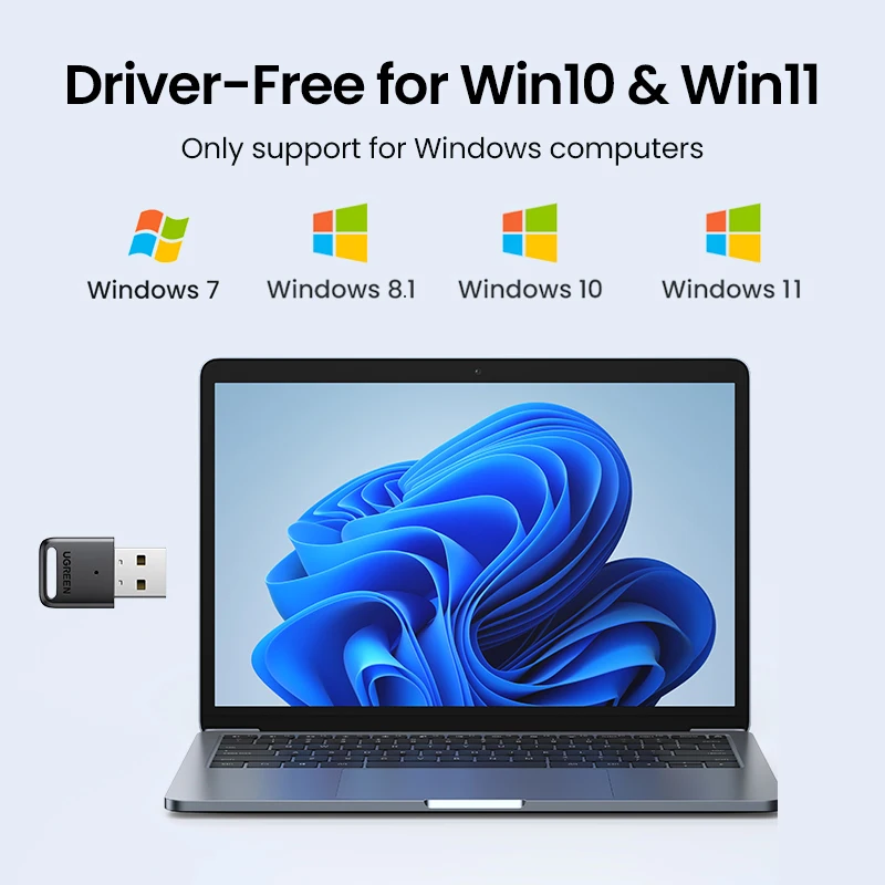USB-адаптер UGREEN Bluetooth 5 0 адаптер 4 для ПК динамика беспроводной мыши музыкальный