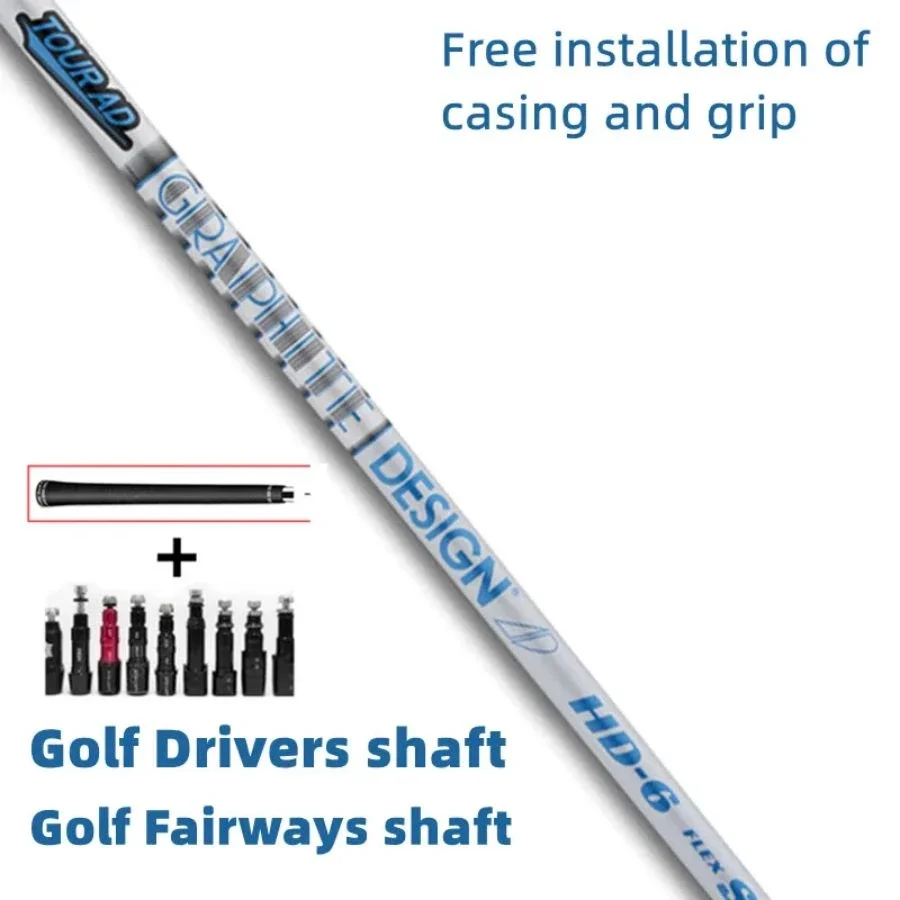 

Brand New Golf Shaft white TOUR AD HD-6 Golf Drivers Shaft S/R /X Flex Graphite Shaft Wood Shaft Free assembly sleeve and grip
