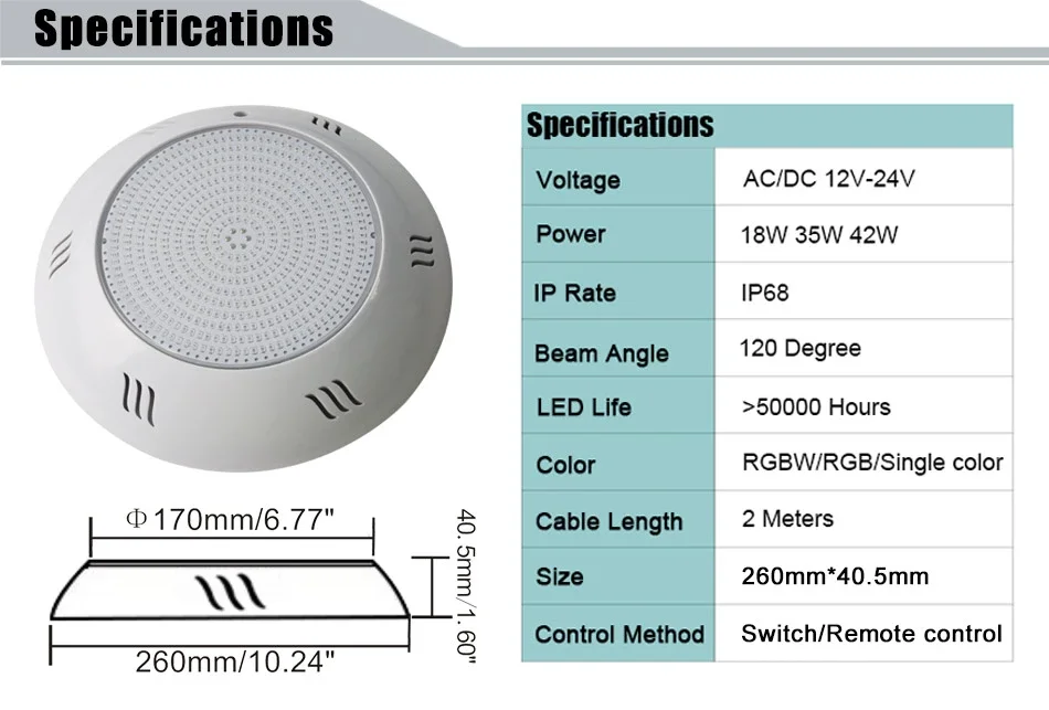 Набор для подводного освещения 36 Вт 12 В