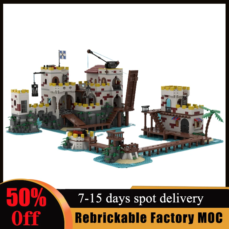 

5273pcs The Imperial Whitegate - Trading Post Tribute Building Blocks Customized MOC Bricks Assemble Birthday Children Toys Gift