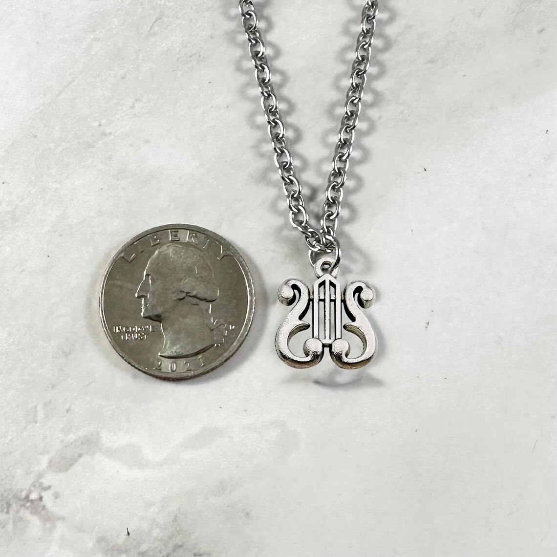 Колье Apollo's Lyre ручной работы | Ювелирные изделия Y2K греческой мифологии