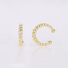 Женские серьги-Клипсы из серебра 925 пробы с фианитом