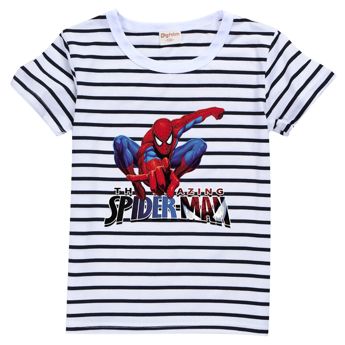 

Marvel Spiderman Casual Shirts Kids Fashion T Shirt Graphic Short Sleeves T-Shirts Children Cartoon Tshirt Girls Boys Clothes