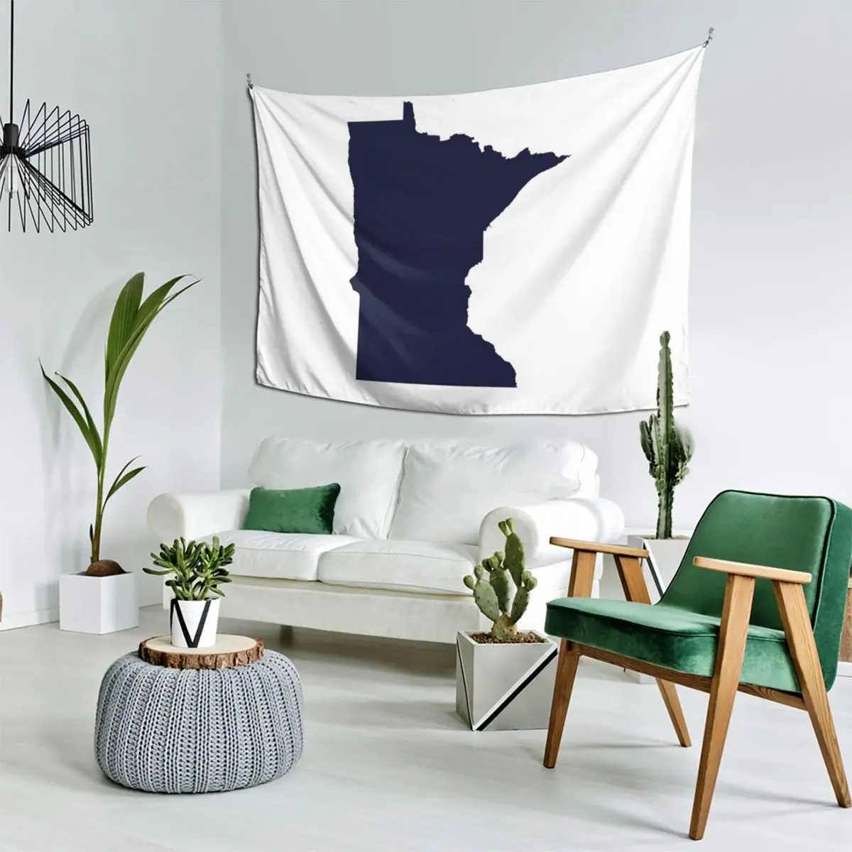 Гобелен Миннесота Love in Navy декор комнаты на заказ для девочек украшение спальни