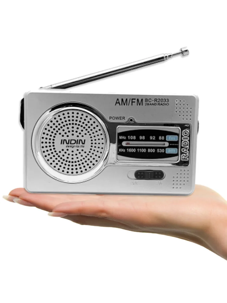 Карманное радио AM FM на батарейках ретро-радио с Built-in динамиком мощный прием