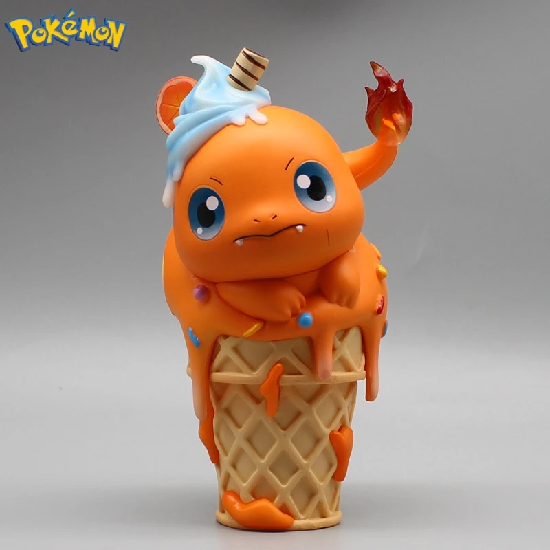 

Charmander Jelly Gk Pokemon Ice Cream Cute Collectible Figures Cone Pikachu Up To Duck Model Ornaments Animation Peripheral Toy