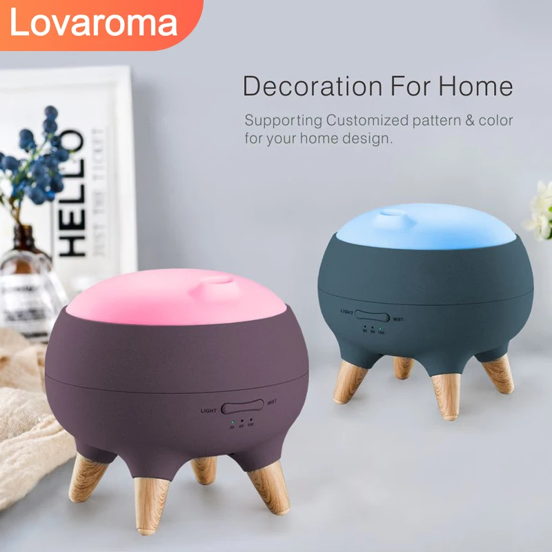 

LOVAROMA U21 250ML Aroma Diffuser Air Humidifier Round Shaped Purifier Oil Essencial Fine Misting Machine Home Appliance NEW