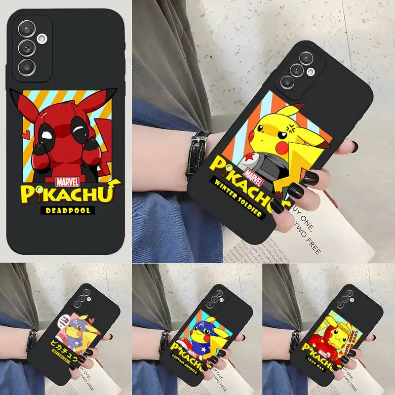 

Pikachu COS Avengers Phone Case Fundas For Samsung Note 20 10 Lite Plus Pro Ultra J4 J5 J6 J7 J8 2018 Prime A81 Cover