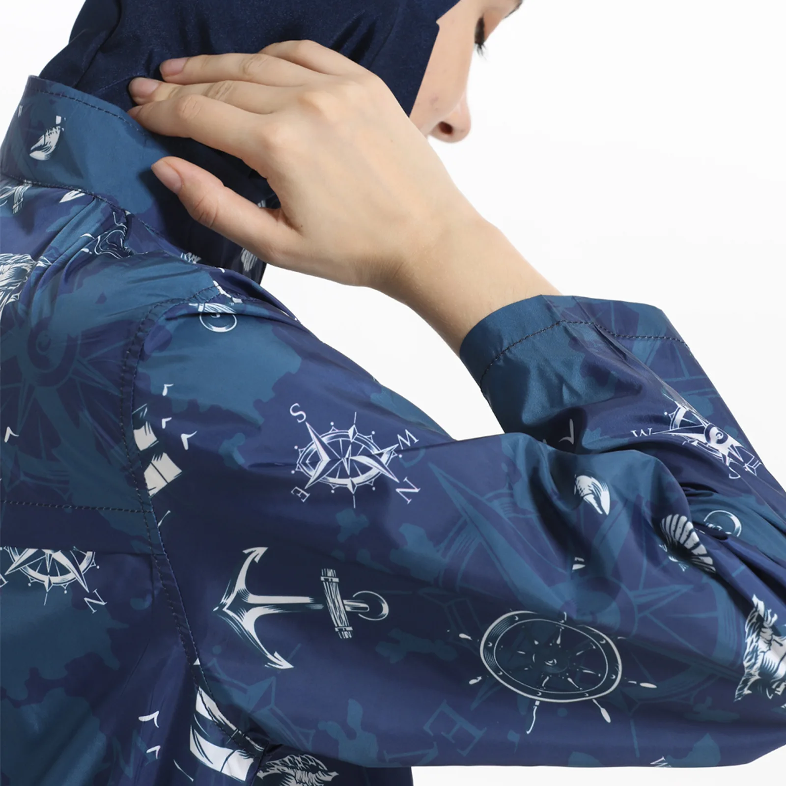 3 шт. женский мусульманский купальник с цифровым принтом консервативная