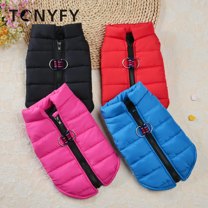 

Winter Dog Clothes Glossy Windproof Dogs Coats Jacket Plus Warm Fleece Puppy French Bulldog for Small Clothing Chihuahua Costume