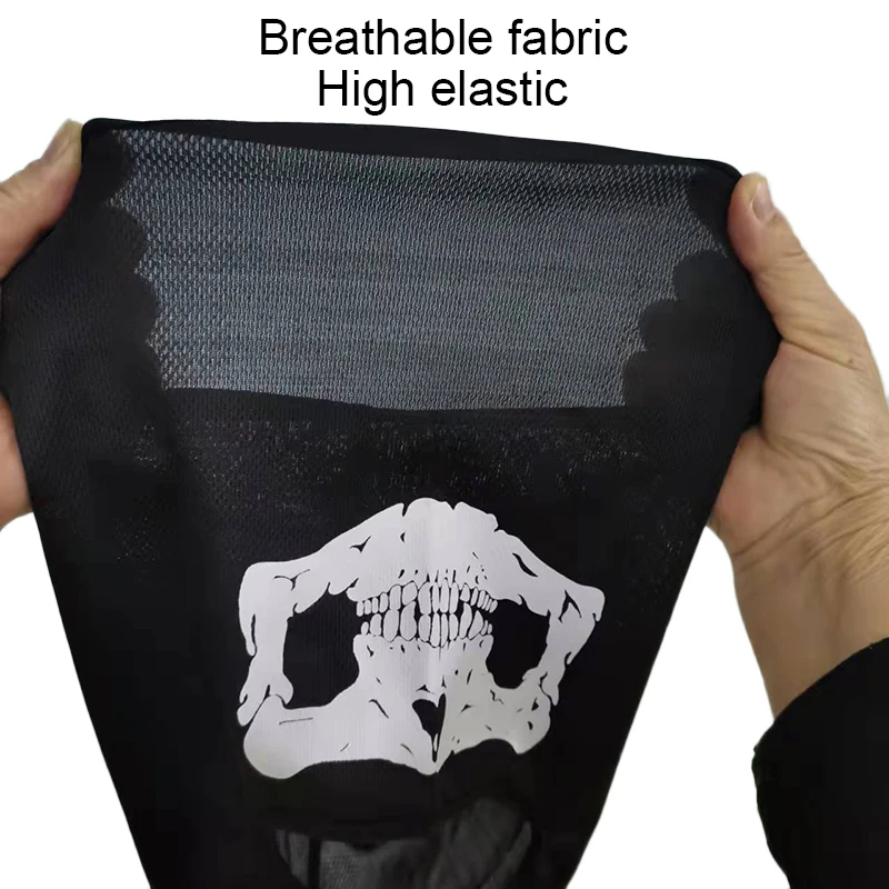 Бандана с черепом дышащая Балаклава маска шарф шея гетры Мужская защита для лица