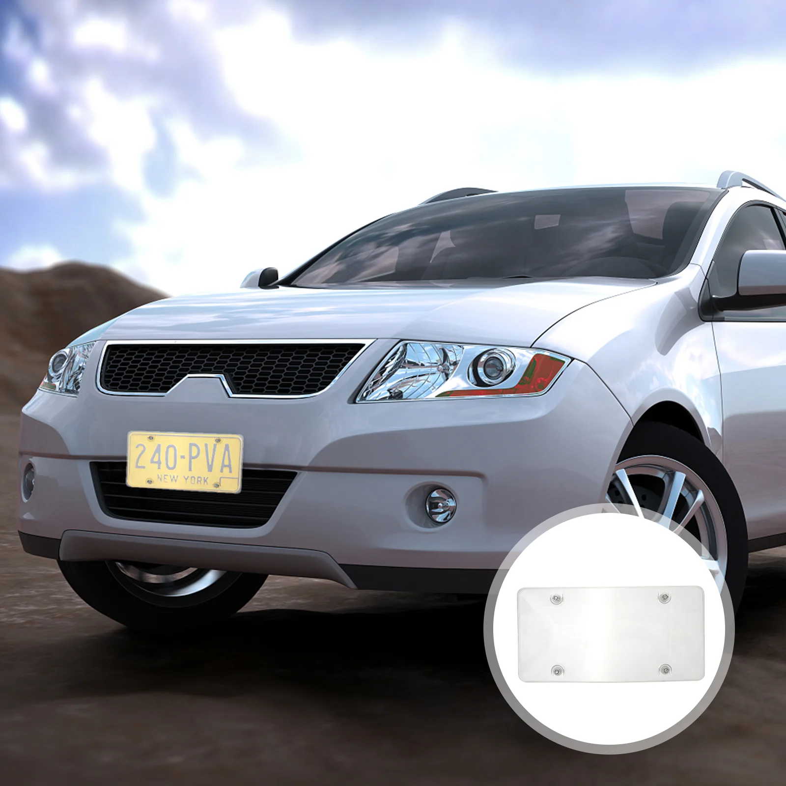 

Plate License Cover Shield Car Tag Clear Auto Holder Frames Tinted Covers Plates Bubble Frame Number Metal Motorcycle