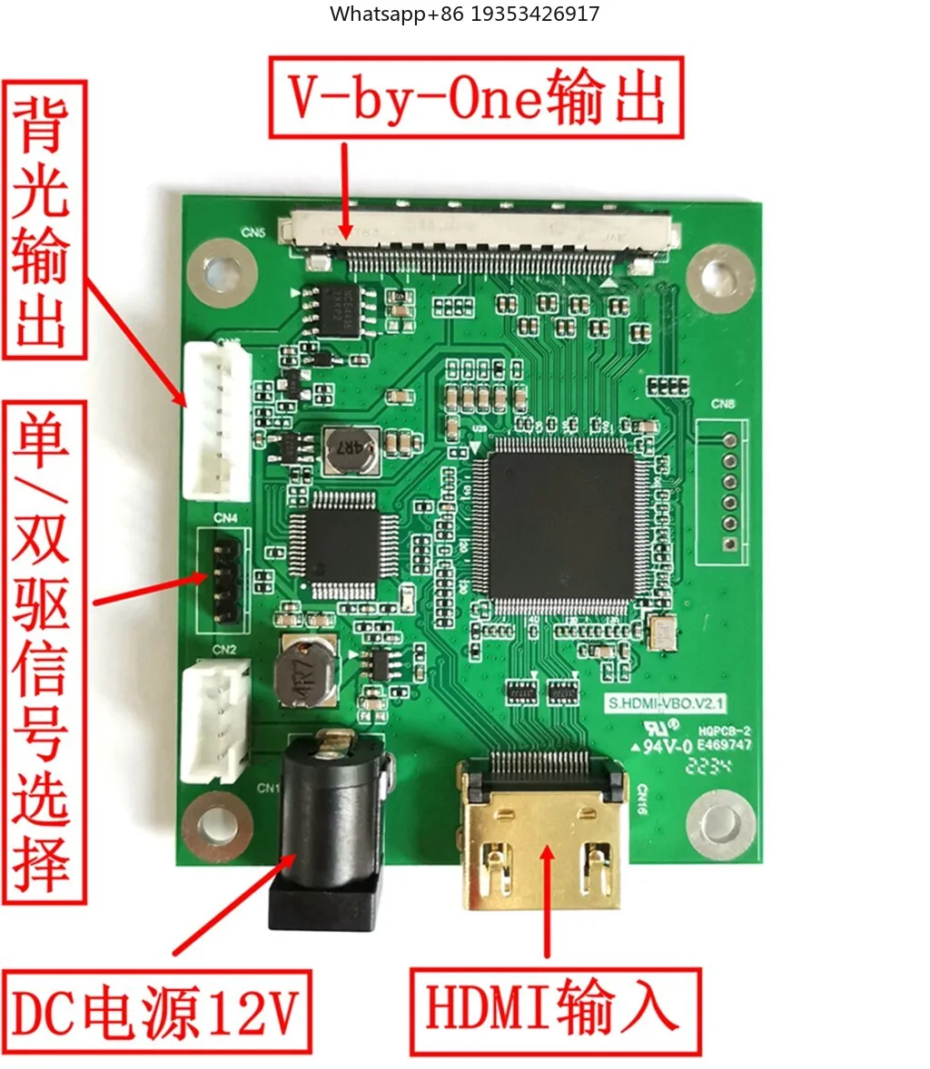 Фото Новый адаптер HDMI/DP на V-by-One/EDP/VBO, подходит для плат драйверов/адаптеров 4K, поддерживает 4K60HZ/мультимострежневое разрешение №3