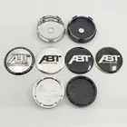 4 шт. 56 мм, 60 мм, 65 мм, 68 мм, ABT, логотип автомобиля, Центральная крышка колеса, обод, значки, наклейки, Переводные украшения, эмблема, стикер, автомобильные аксессуары