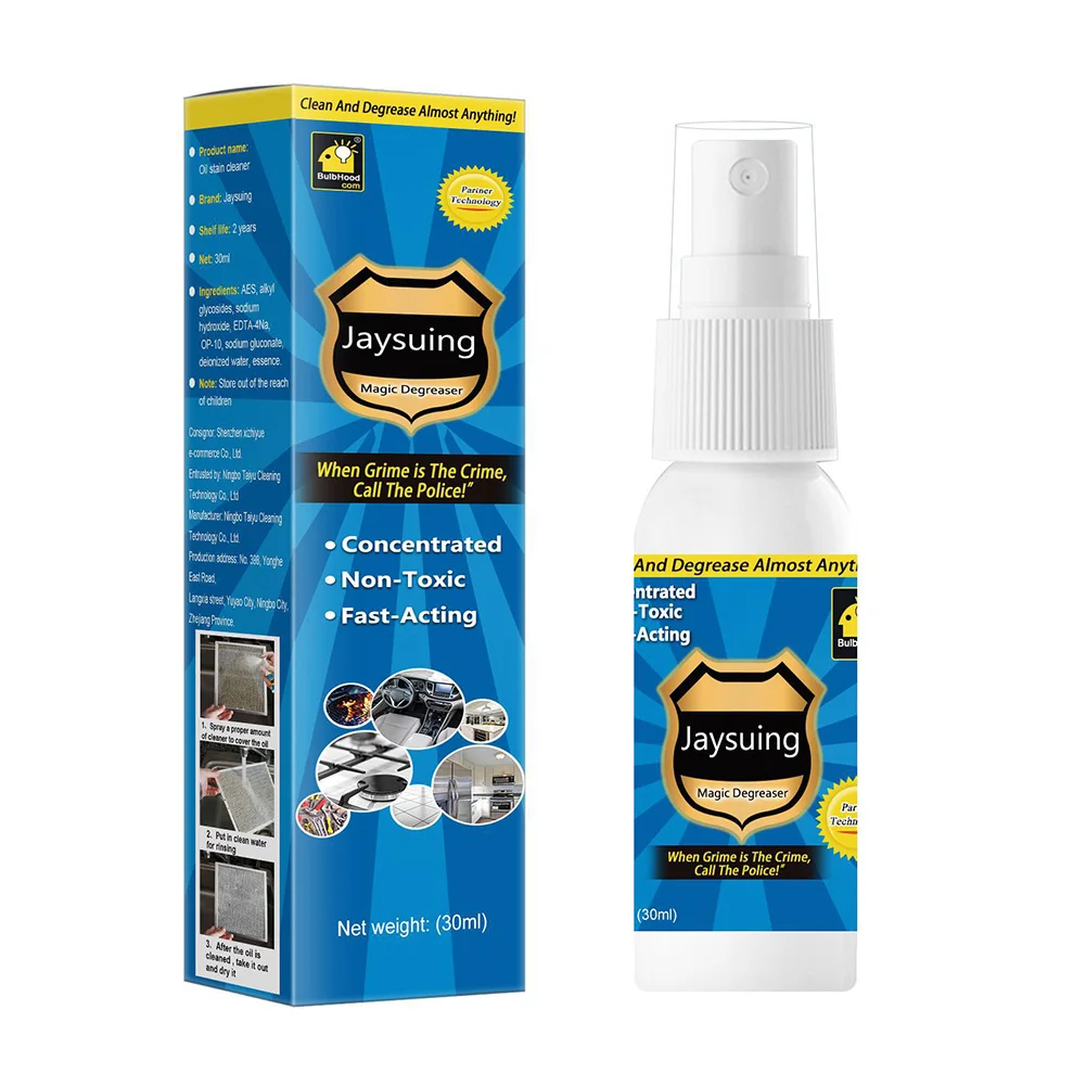

30ml Kitchen Degreaser Spray Household Cleaning Kitchen Degreaser Spray Effective Rust Cleaner Tools Kitchen Cleaner Tools