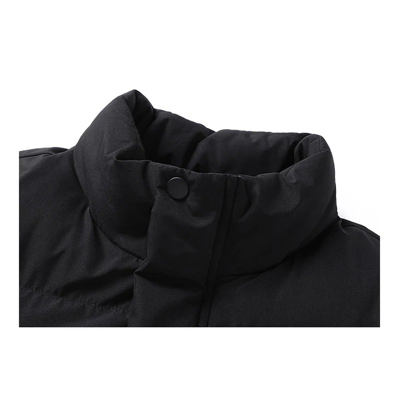 2022 HAZZYS New High Quality Couple Down Jackets Zip Warm Thicken Padded Cotton Coat Winter  Stand Collar Men's Outwear