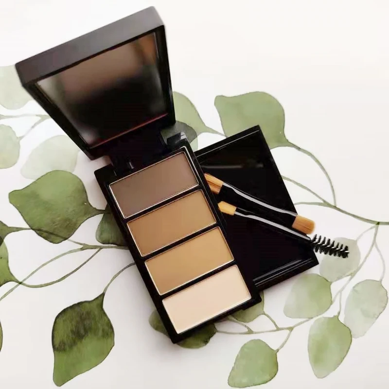 

Идеальная дневная пудра для бровей четырех цветов, водонепроницаемая, яркая, прочная, натуральная, не обесцвечивающая Женская ручка для бровей